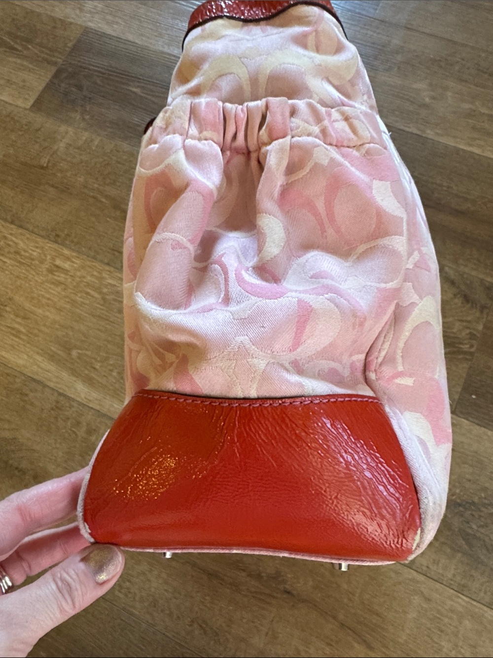 Coach y2k pink optic travel weekender bag with handtag - Picture 7 of 17